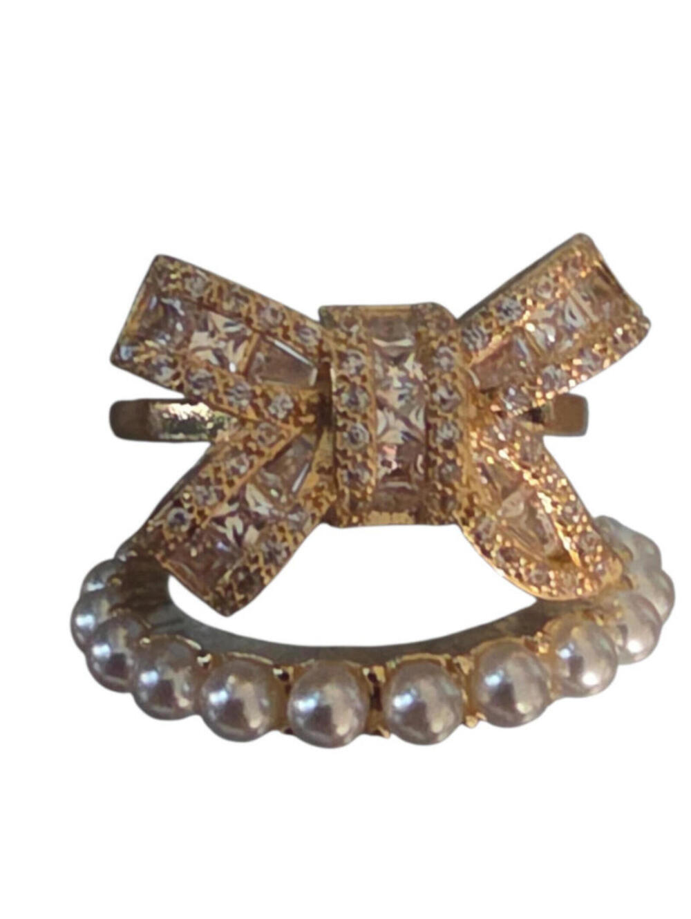 Atterri Cubic Zirconia Bow Ring